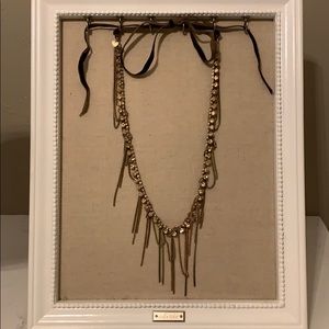 Stella &Dot - fringe necklace- rose gold